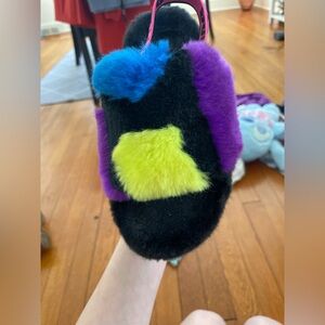 UGG Kids Slippers - Black, Blue, Purple, Yellow